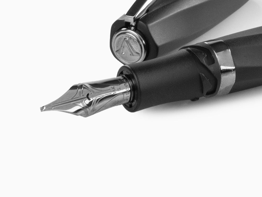 Visconti Divina Matte Füllfederhalter, Edelharz, Schwarz, KP18-09-FP