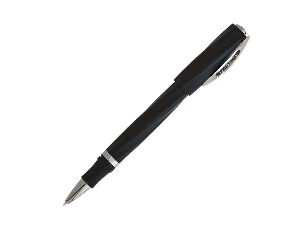 Visconti Divina Matte Roller, Edelharz, Schwarz, Ruthenium Akzenten, KP18-09-RB