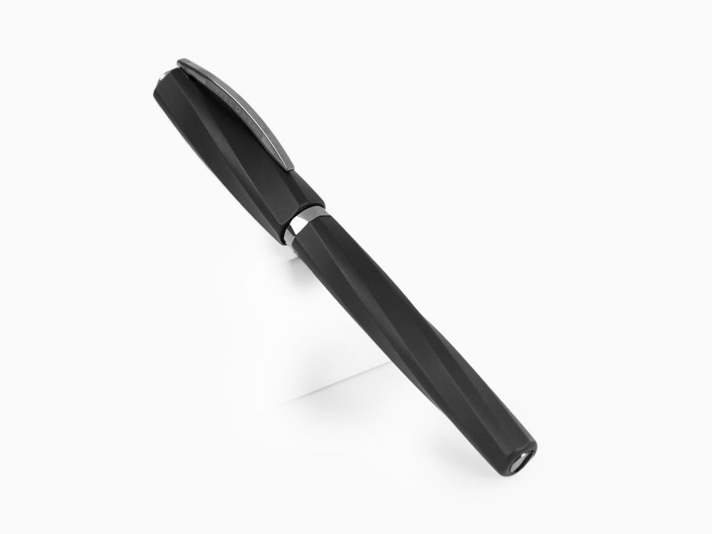 Visconti Divina Matte Roller, Edelharz, Schwarz, Ruthenium Akzenten, KP18-09-RB