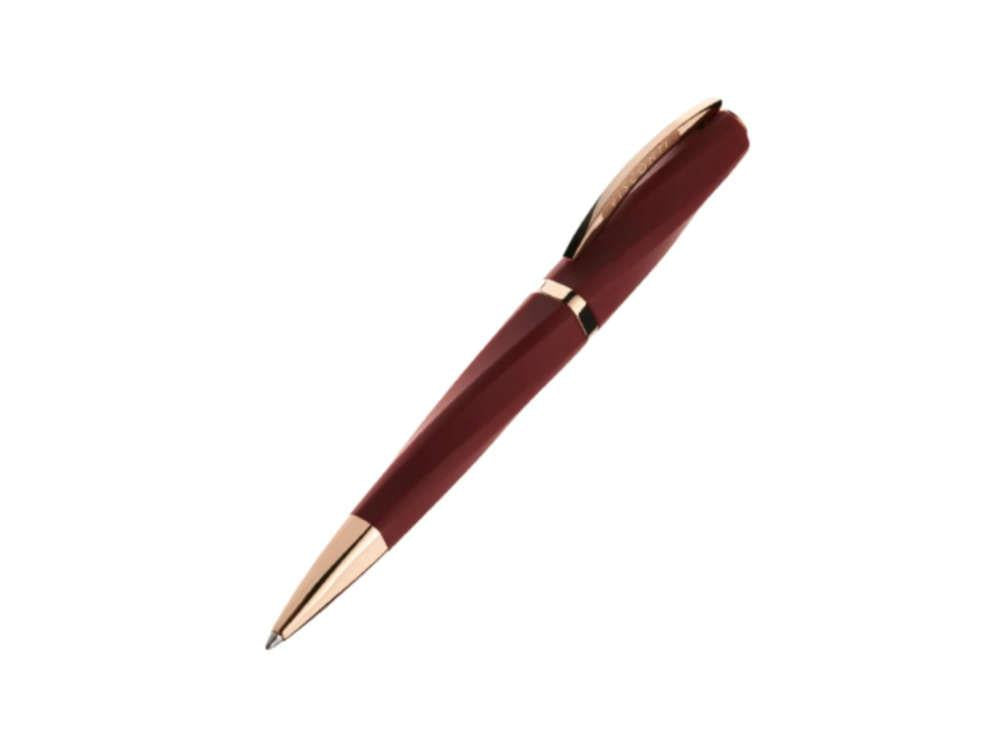 Visconti Divina Bordeaux Matte Kugelschreiber, Roségold PVD, KP18-14-BP