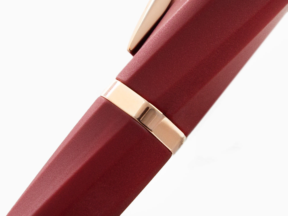 Visconti Divina Bordeaux Matte Kugelschreiber, Roségold PVD, KP18-14-BP