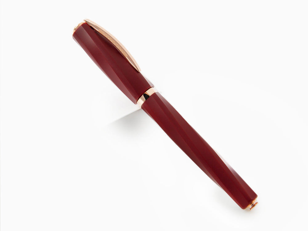 Visconti Divina Bordeaux Matte Roller, Edelharz, Roségold PVD, KP18-14-RB