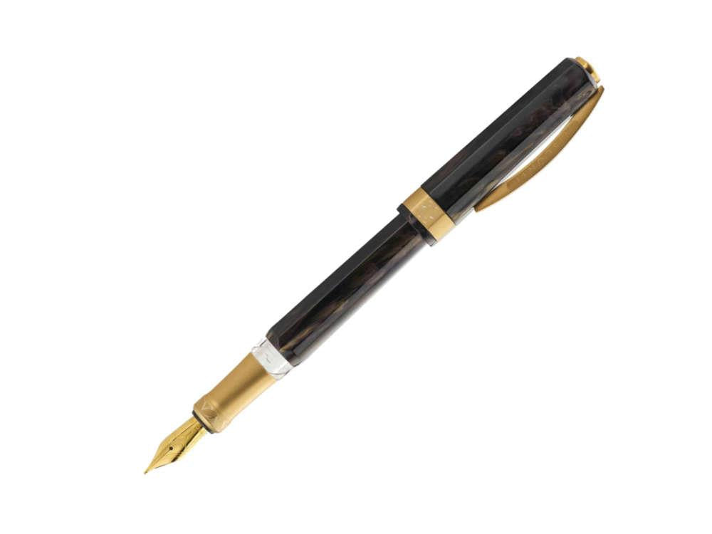 Visconti Opera Gold Füllfederhalter, Acryl-Edelharz, Schwarz, KP42-03-FP