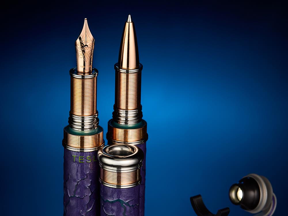 Visconti Füllfeder Tesla,18k Gold,Limitierte Edition,KP63-01-FP