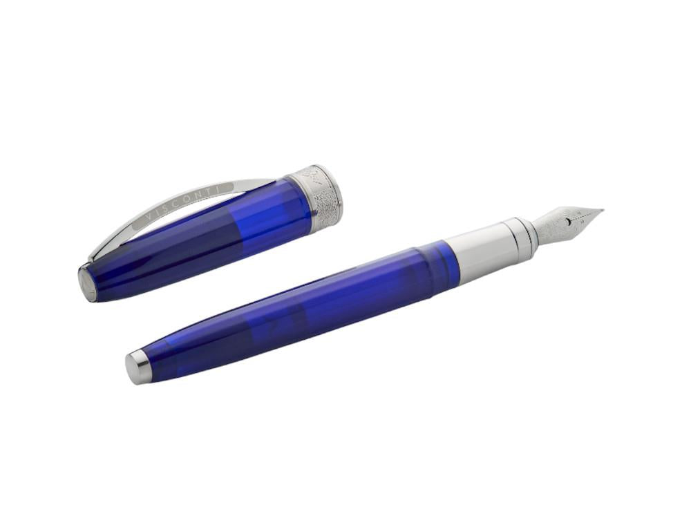 Visconti Michelangelo Füllfederhalter, Edelharz, Blau, KP67-01-FP10