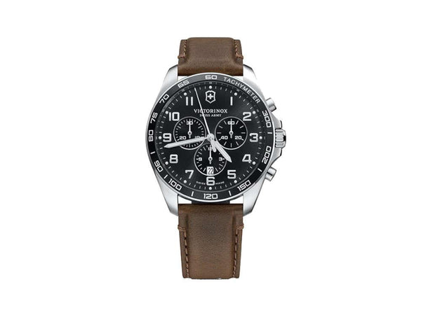 Victorinox Fieldforce Classic Chrono Quartz Uhr Schwarz 42 mm V2419 Iguana Sell DE