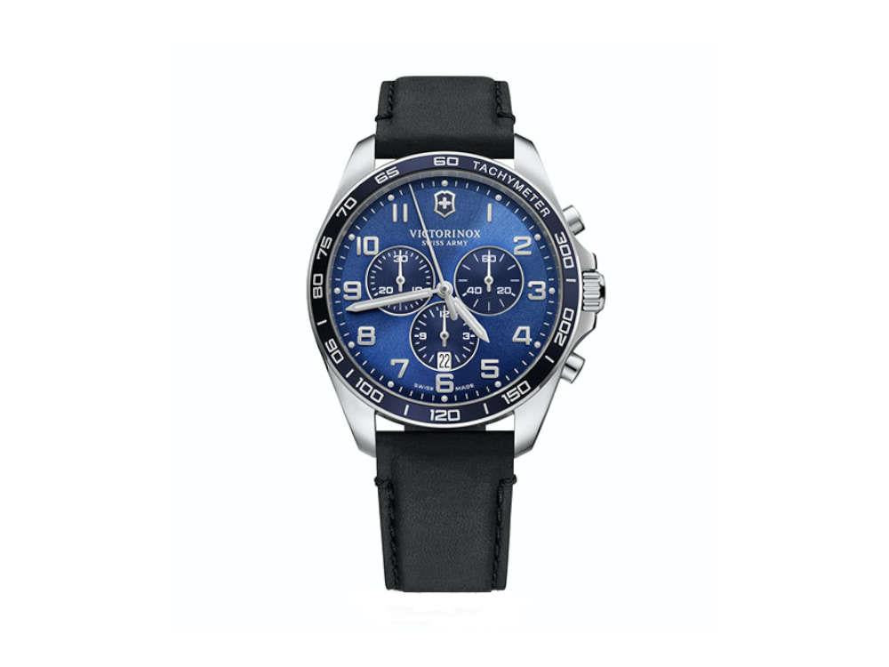 Victorinox Fieldforce Classic Chrono Quartz Uhr, Blau, 42 mm, V241929