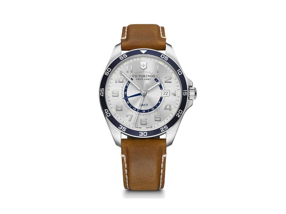 Victorinox Fieldforce Classic GMT Quartz Uhr, Grau, 42 mm, V241931