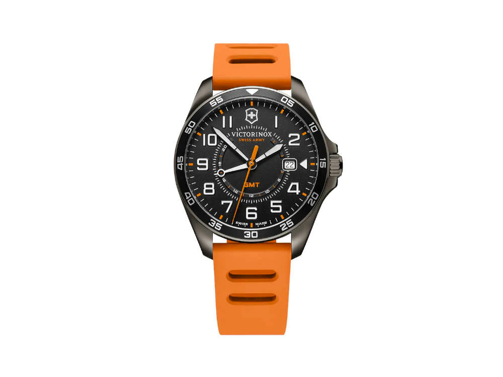 Victorinox Fieldforce Sport GMT Quartz Uhr , Schwarz, 42 mm, V241897