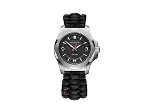 Victorinox I.N.O.X. Ladies Quartz Uhr, Schwarz, 37mm, Paracord, V241918