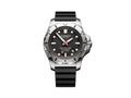Victorinox I.N.O.X. Quartz Uhr, Schwarz, 45 mm, Kautschukband, Superluminova