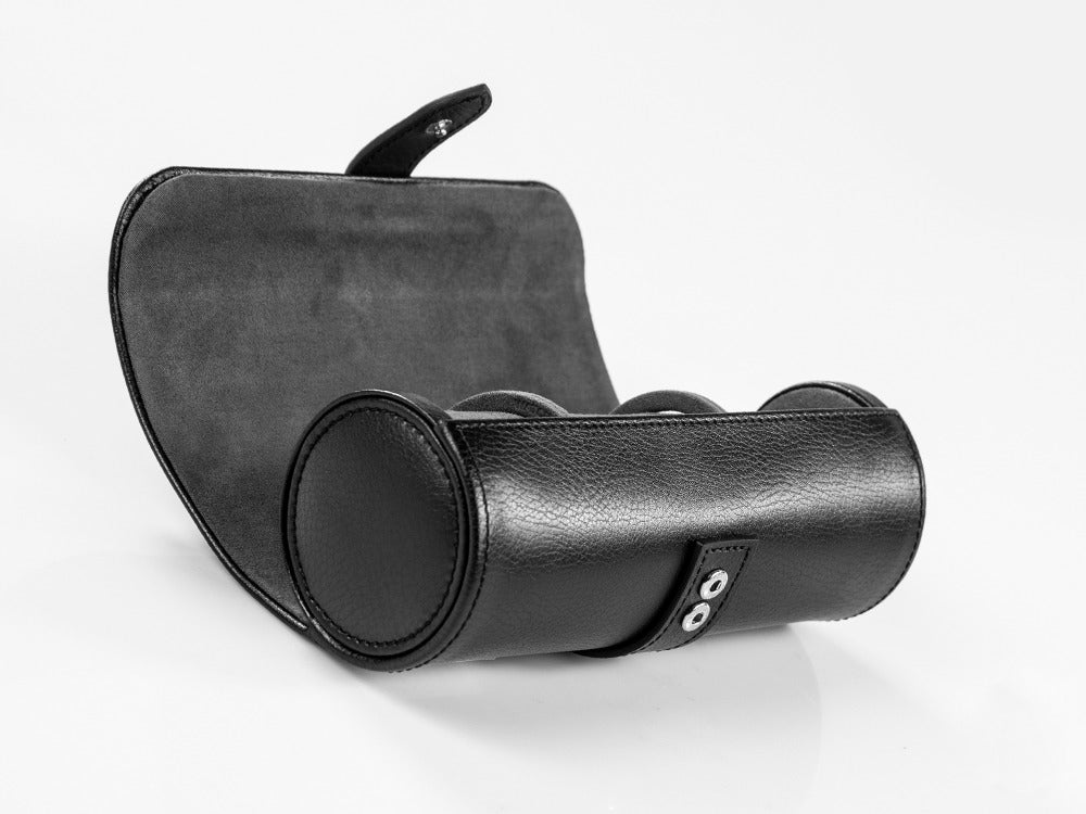 WOLF Blake Uhrenrolle, 3 uhren, Schwarz, Leder, 305002