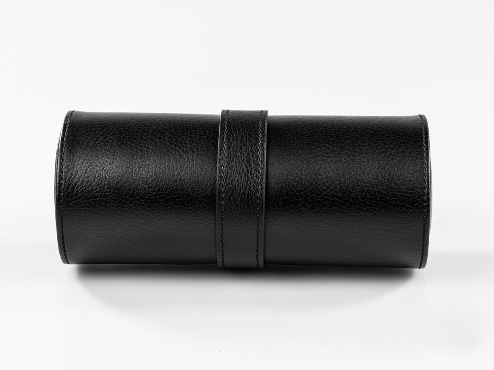 WOLF Blake Uhrenrolle, 3 uhren, Schwarz, Leder, 305002