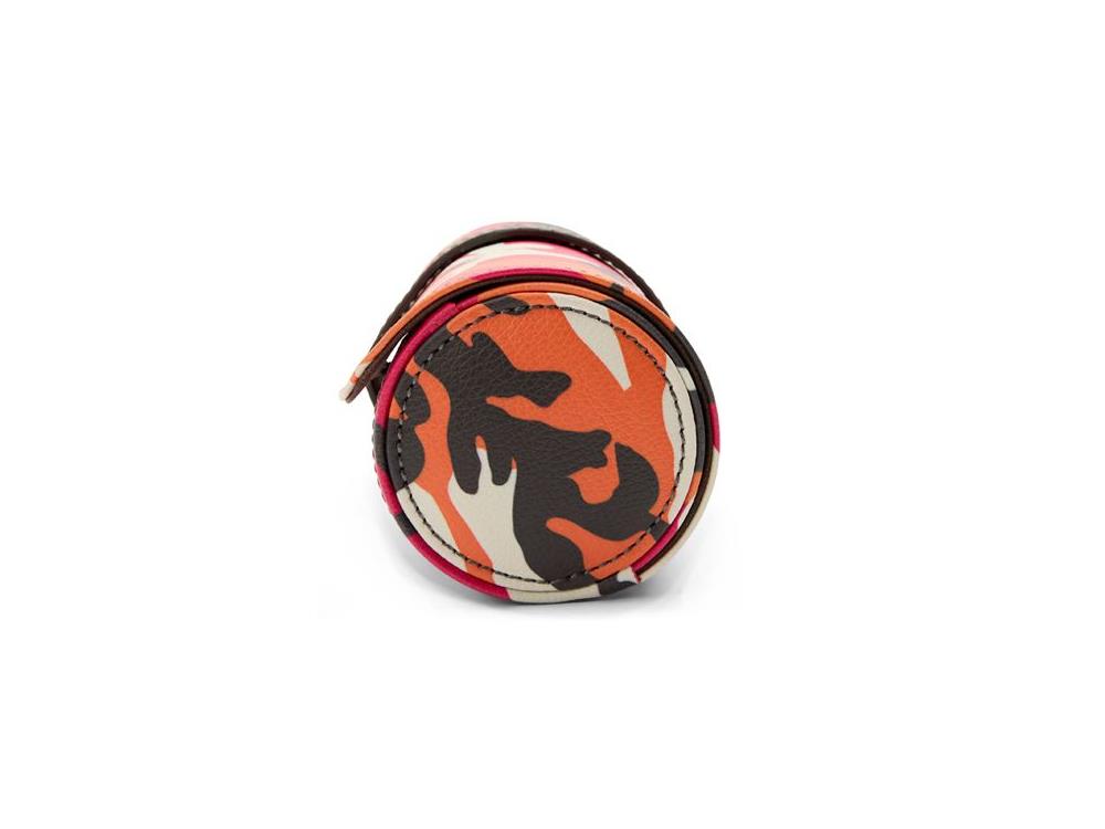 WOLF Elements Fire Uhrenrolle, 3 Uhren, Rot, Vegane Leder, 665272