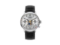 Zeppelin LZ 129 Hindenburg Moonphase Quartz Uhr, Silber, 40 mm, Datum, 7036-1