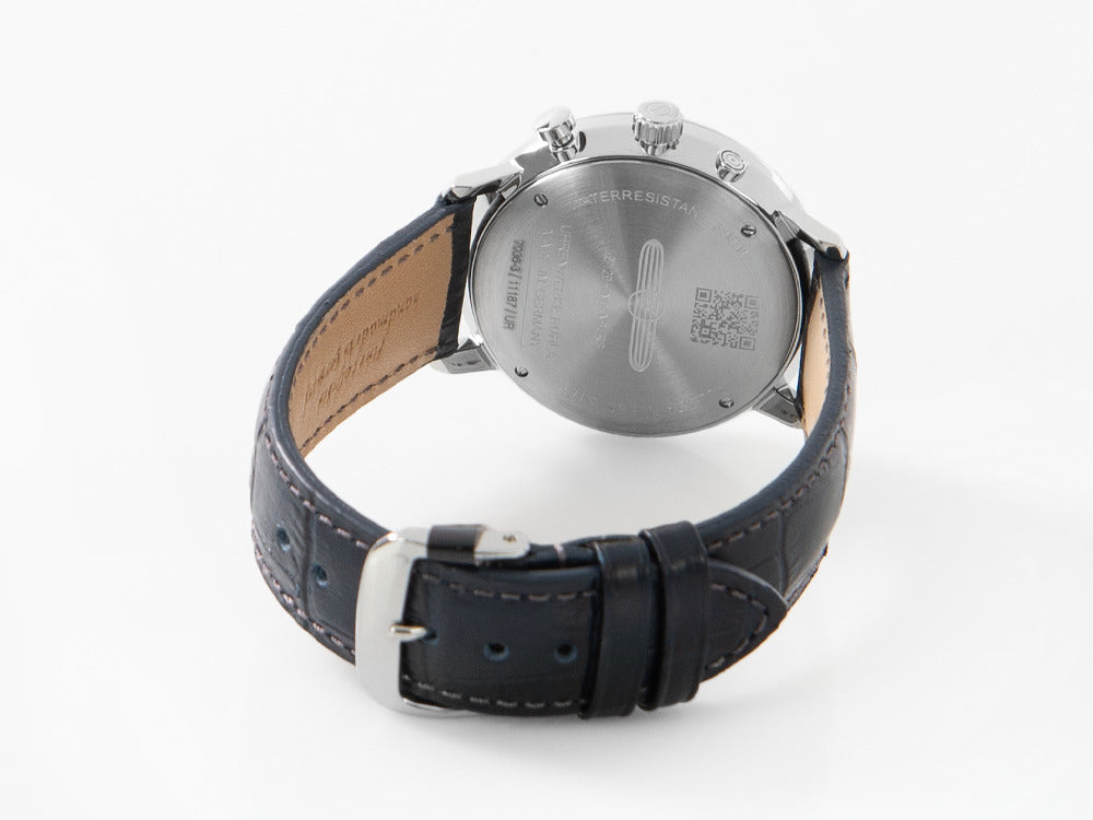 Zeppelin LZ 129 Hindenburg Moonphase Quartz Uhr, Blau, 40 mm, 7036-3