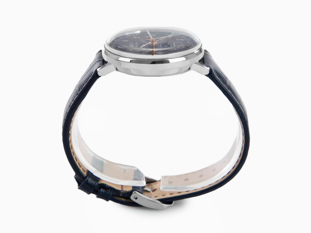 Zeppelin LZ 129 Hindenburg Moonphase Lady Quartz Uhr, Blau, 36 mm, 7037-3