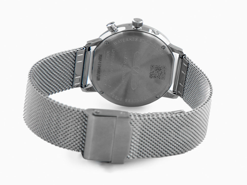 Zeppelin LZ 129 Hindenburg Moonphase Lady Quartz Uhr, Silber, 36 mm, 7037M-1