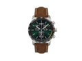 Zeppelin Night Cruise Quartz Uhr, Grün, 42 mm, Chronograph, Tag, 7288-4