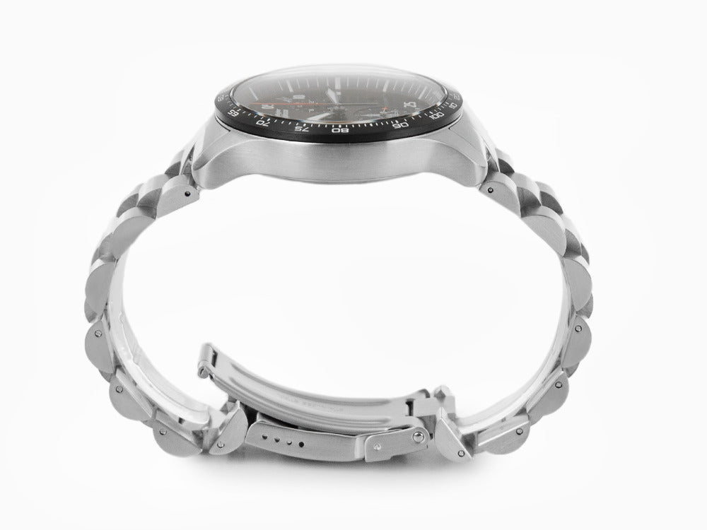 Set Zeppelin Eurofighter Quartz Uhr, Blau, Tag, Lederband, 7298M-3