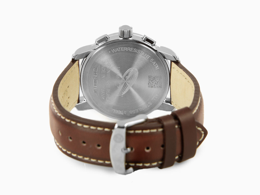 Zeppelin LZ126 Los Angeles Quartz Uhr, Rot, 42 mm, 7614-6