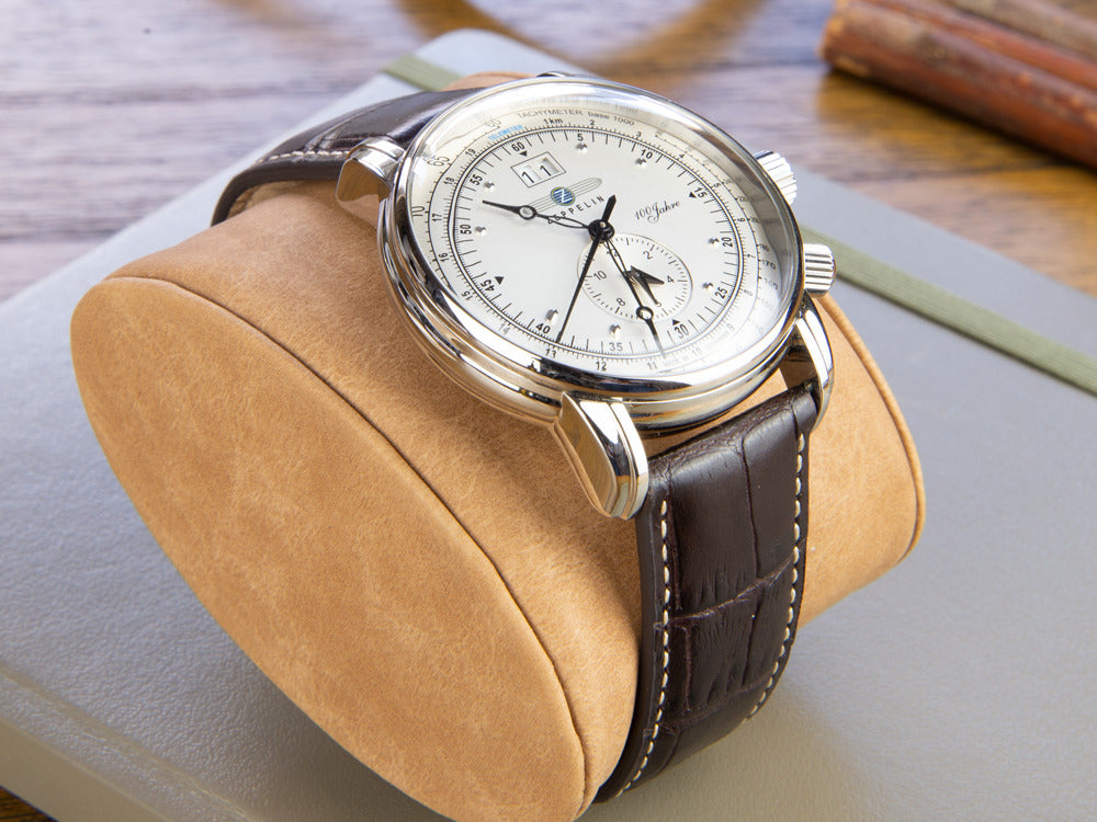 Zeppelin 100 Years Zeppelin Ed. 1 Quartz Uhr, Silber, 42 mm, GMT, 7640-1