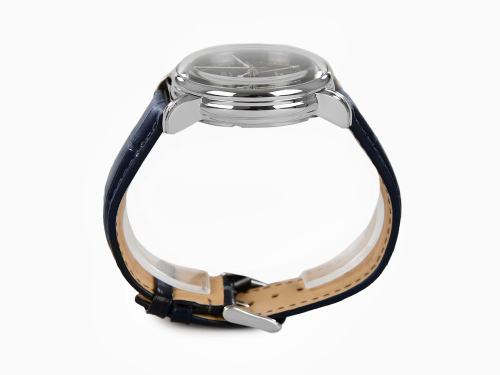 Zeppelin LZ 129 Hindenburg Automatik Uhr, Blau, 42 mm, GMT, 7668-3