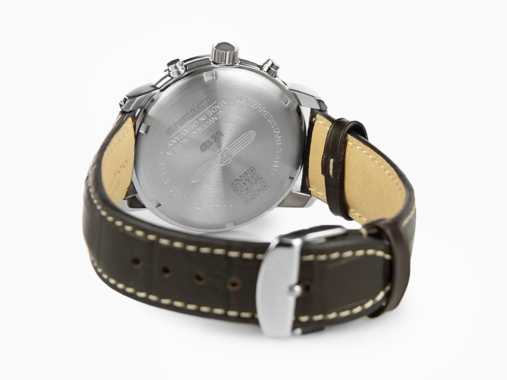 Zeppelin LZ 127 Graf Zeppelin Quartz Uhr, Beige, 40 mm, Tag, Chronograph, 7684-5