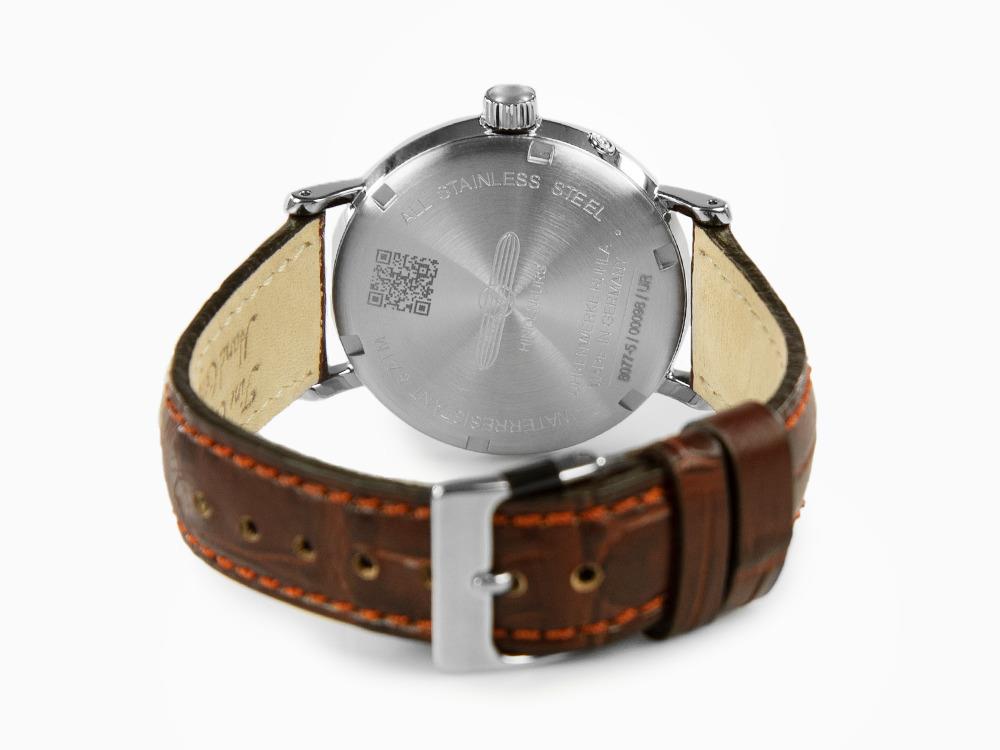 Zeppelin LZ 129 Hindenburg Moonphase Quartz Uhr, Beige, 36 mm