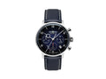 Zeppelin LZ 129 Hindenburg Quartz Uhr, Blau, 41 mm, Tag, Lederband, 8086-3n