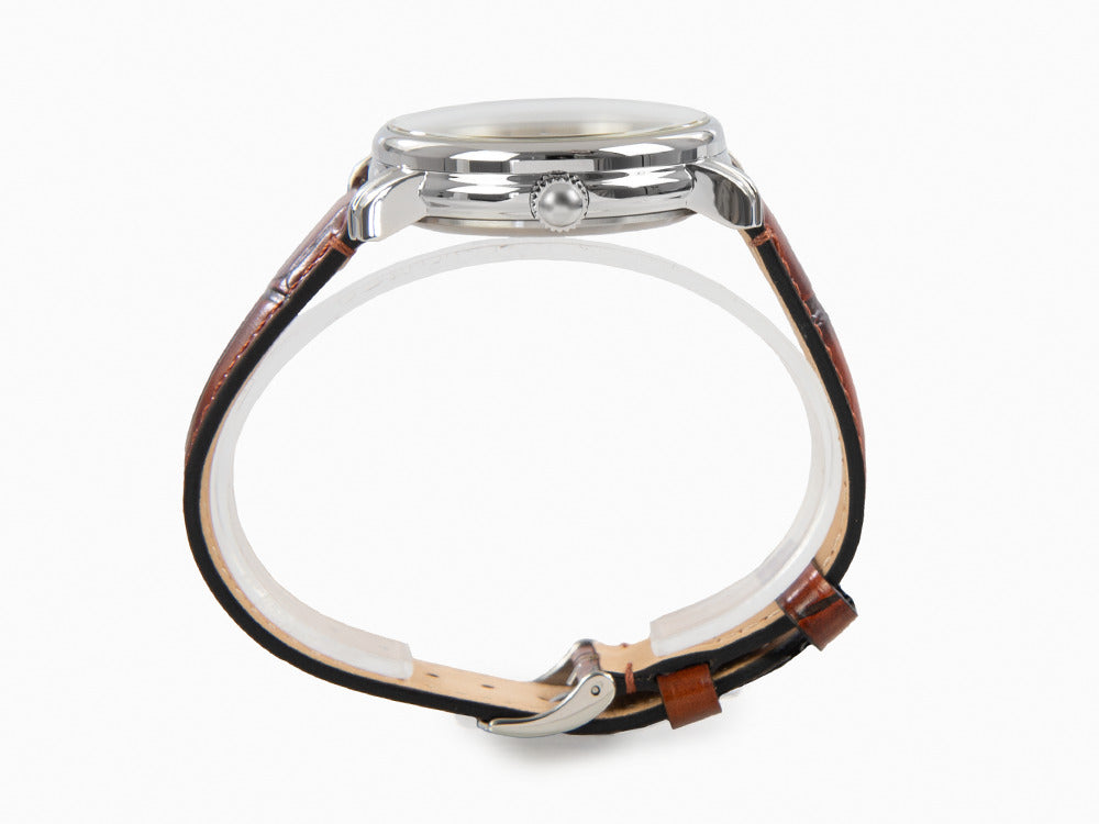 Zeppelin LZ 120 Bodensee Automatik Uhr, Beige, 40cm, Lederband, 8166-1