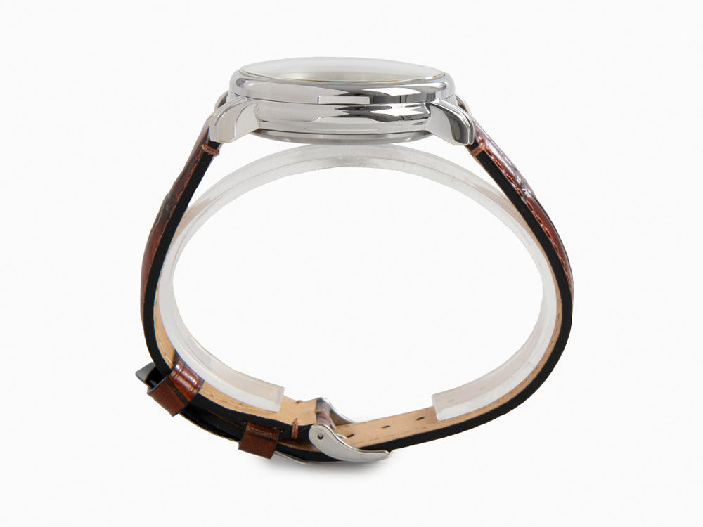 Zeppelin LZ 120 Bodensee Automatik Uhr, Beige, 40cm, Lederband, 8166-1