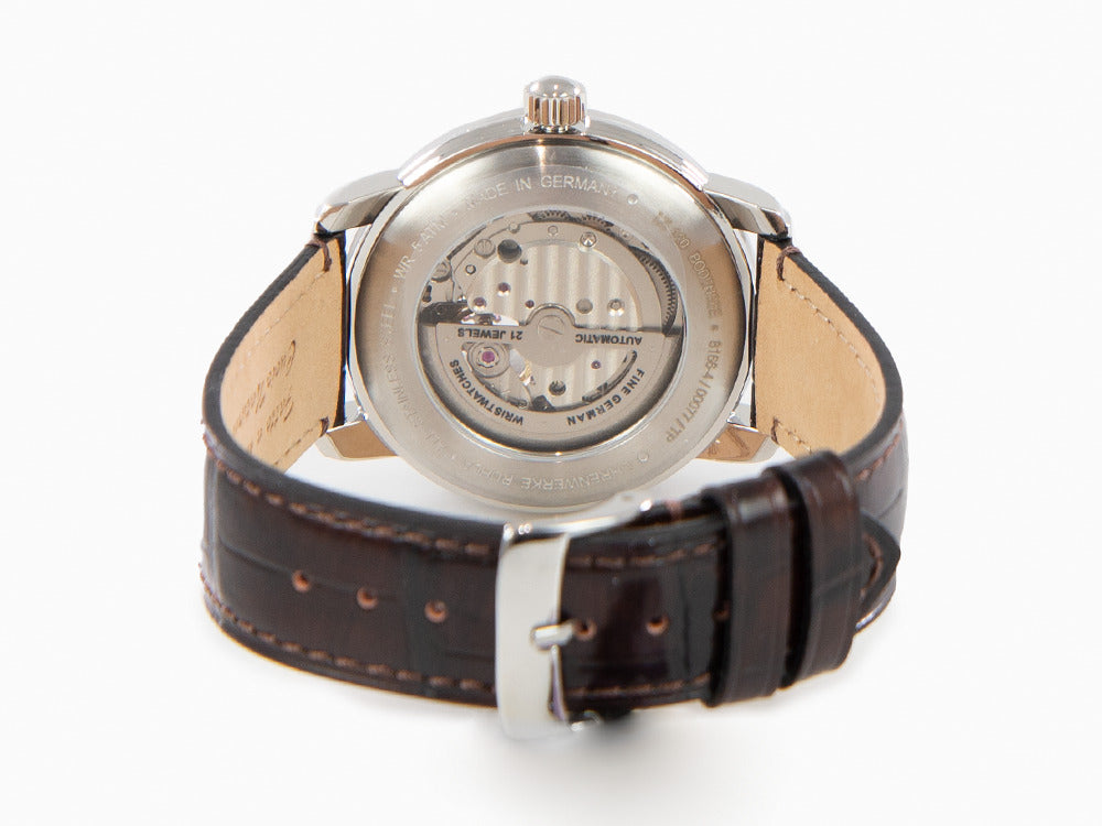 Zeppelin LZ 120 Bodensee Automatik Uhr, Grün, 40mm, Lederband, 8166-4