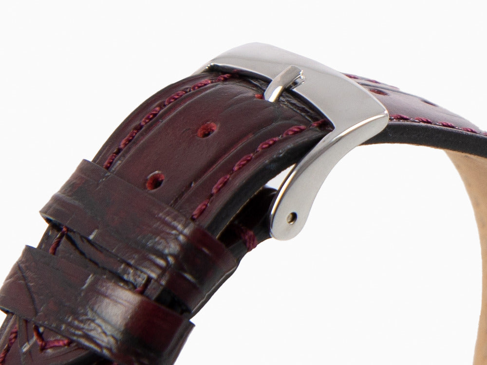 Zeppelin LZ 120 Bodensee Automatik Uhr, Rot, 40cm, Lederband, 8166-5