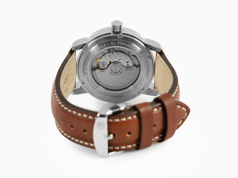 Zeppelin Atlantic Automatik Uhr, Blau, 42 mm, Tag, Lederband, 8462-3