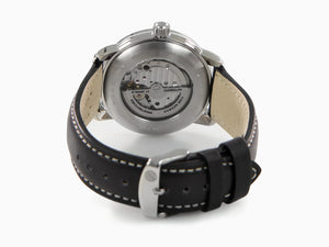Zeppelin Atlantic Automatik Uhr, Schwarz, 41 mm, Tag, Lederband, 8470-2