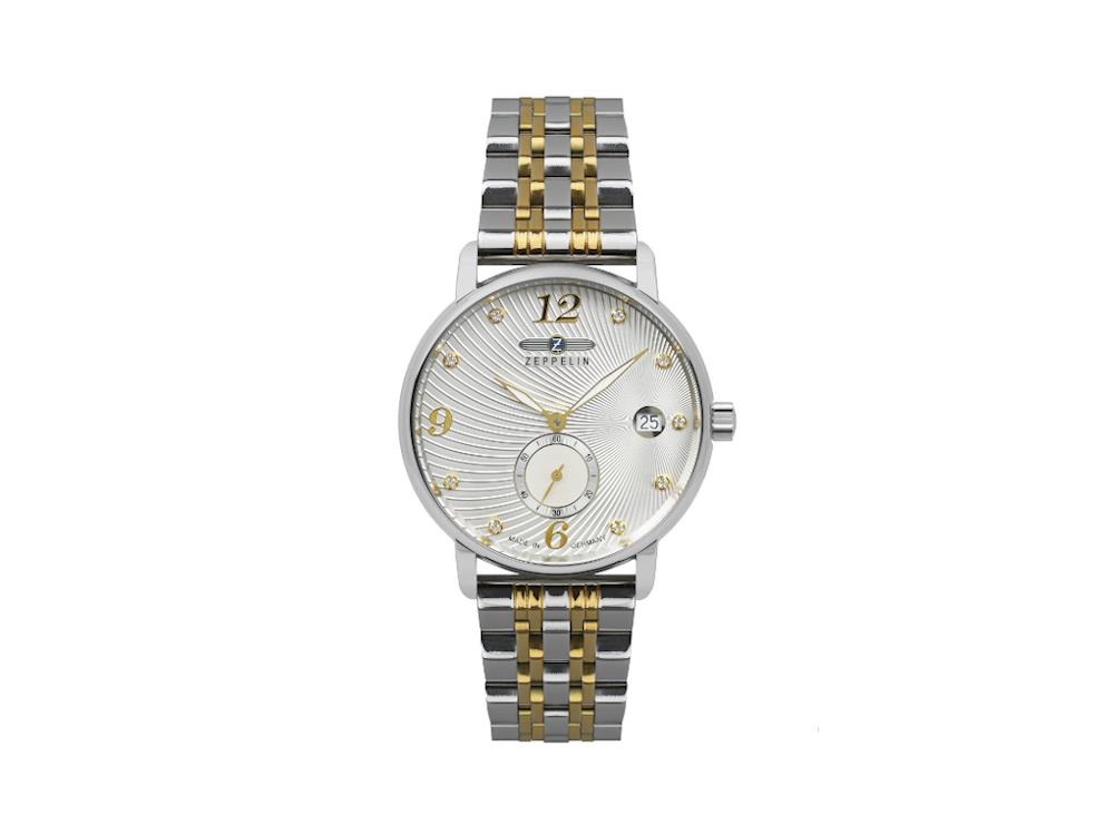 Zeppelin Zeppelin Luna Quartz Uhr, Silber, 35 mm, 8631M-5