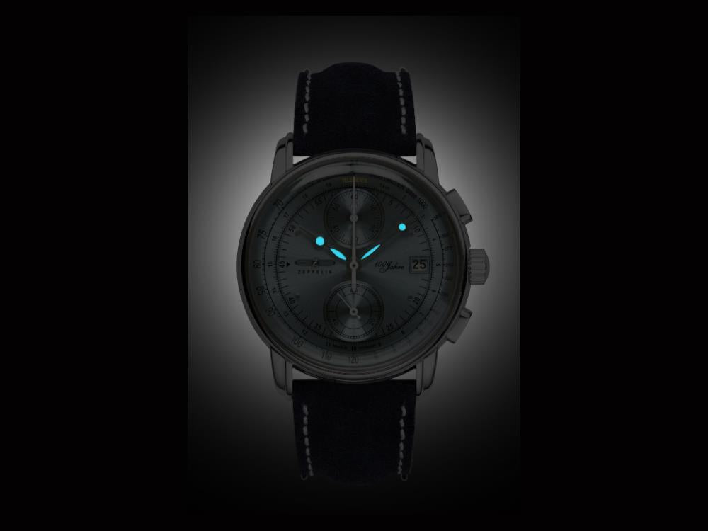 Zeppelin LZ14 Marine Quartz Uhr, Blau, 36 mm, 8637M-3