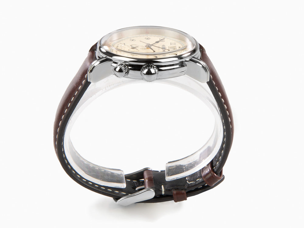 Zeppelin LZ126 Los Angeles Quartz Uhr, Cremefarben, 42 mm, GMT, 8644-5