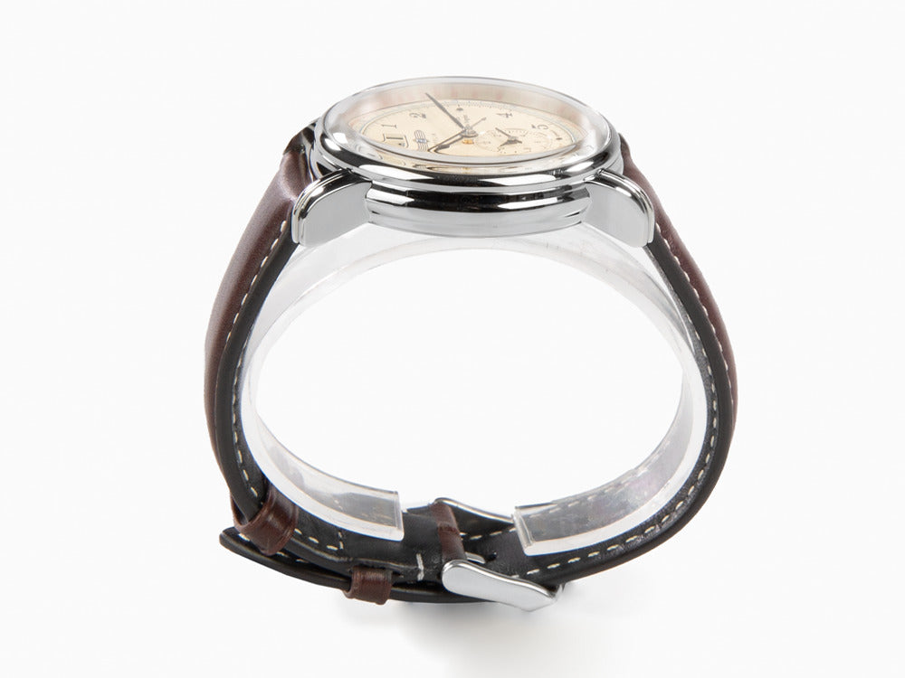 Zeppelin LZ126 Los Angeles Quartz Uhr, Cremefarben, 42 mm, GMT, 8644-5