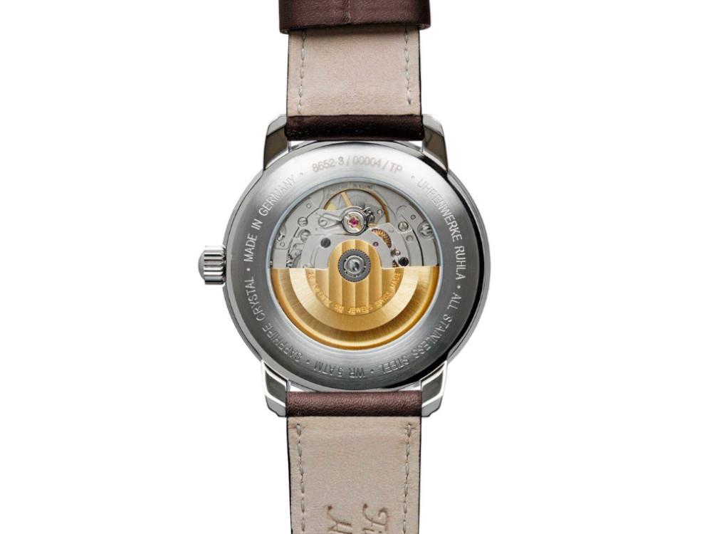 Zeppelin Captain Line Automatik Uhr, Blau, 41 mm, Tag, Lederband, 8652-3