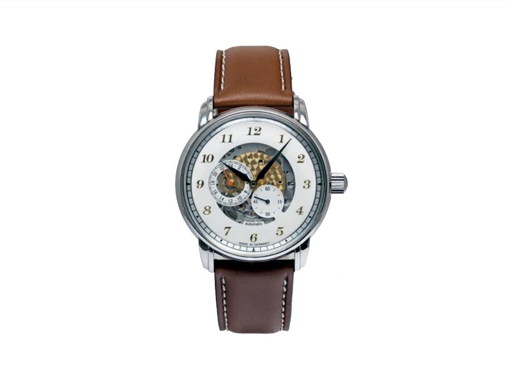 Zeppelin Captain Line Automatik Uhr, Weiss, 42 mm, 8658-1