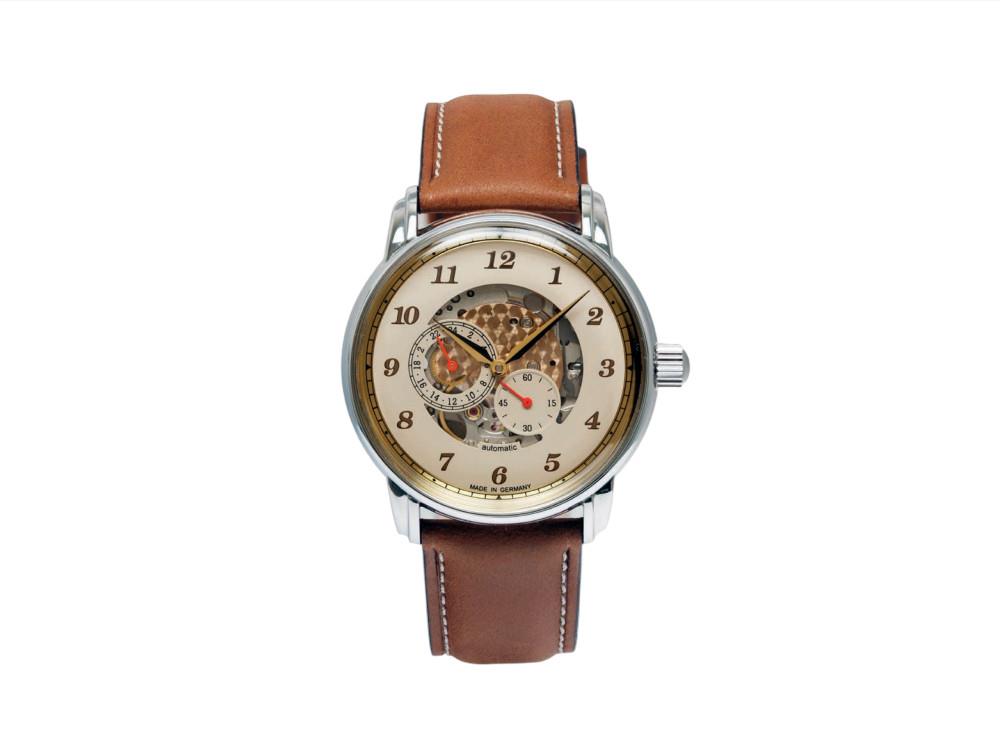 Zeppelin Captain Line Automatik Uhr, Beige, 42 mm, 8658-5
