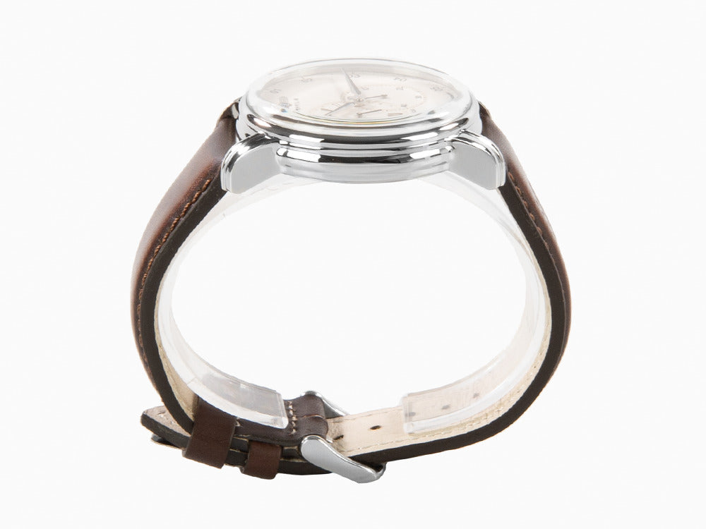 Zeppelin Captain Line Automatik Uhr, Beige, 42 mm, Lederband, 8662-5