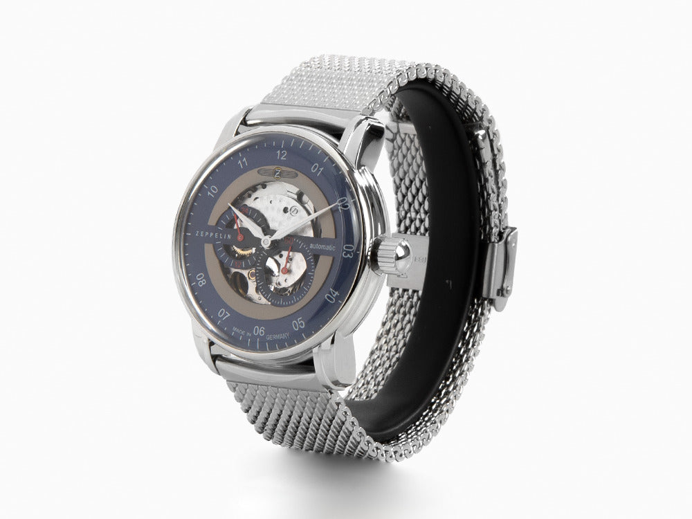 Zeppelin Captain Line Automatik Uhr, Blau, 43 mm, 8664M-3