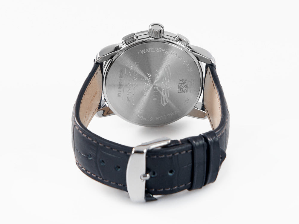 Zeppelin 100 Years Zeppelin Ed. 1 Quartz Uhr, Blau, 42 mm, Tag, 8670-3