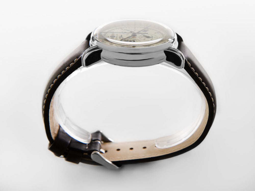 Zeppelin 100 Years Zeppelin Ed. 1 Quartz Uhr, Weiss, 42 mm, Tag, 8680-3