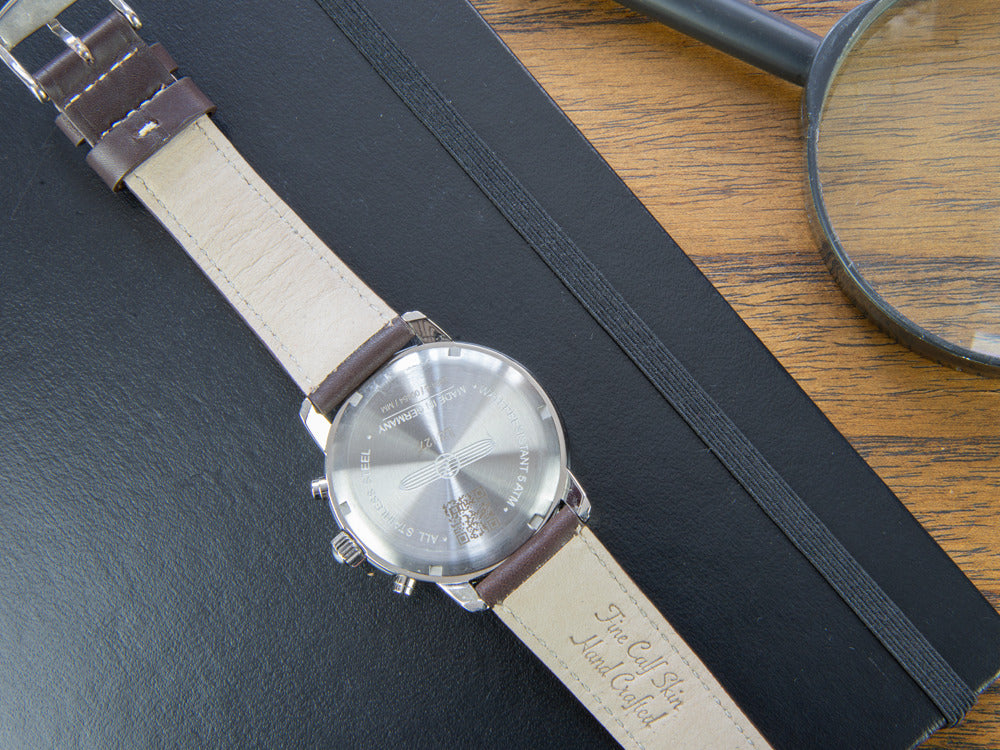 Zeppelin LZ 127 Graf Zeppelin Quartz Uhr, Beige, 40 mm, Chronograph, 8 - Iguana Sell DE Zeppelin LZ 127 Graf Zeppelin Quartz Uhr, Beige, 40 mm, Chronograph, 8 - Iguana Sell DE
