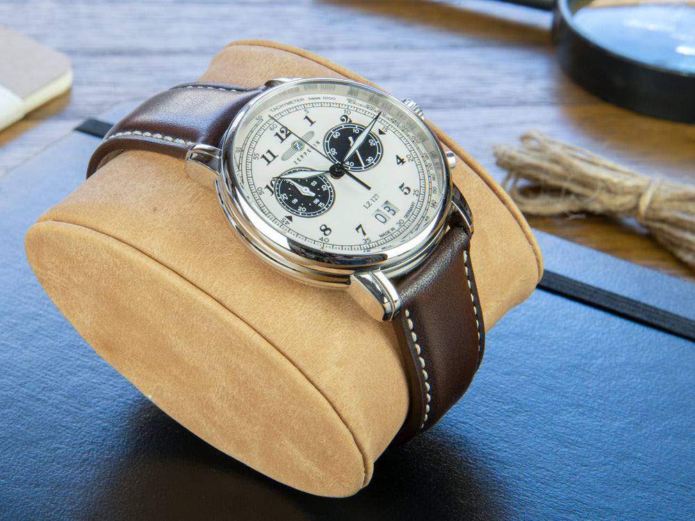 Zeppelin LZ 127 Graf Zeppelin Quartz Uhr, Beige, 40 mm, Chronograph, 8 - Iguana Sell DE Zeppelin LZ 127 Graf Zeppelin Quartz Uhr, Beige, 40 mm, Chronograph, 8 - Iguana Sell DE
