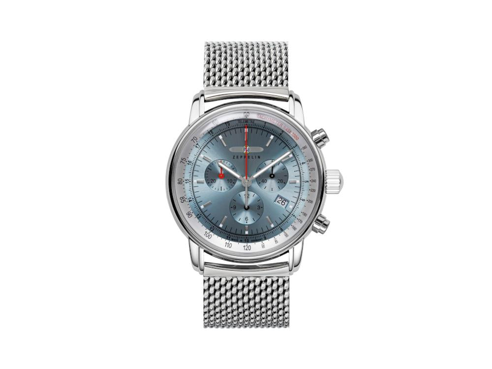 Zeppelin LZ14 Marine Quartz Uhr, Blau, 42 mm, 8886M-3